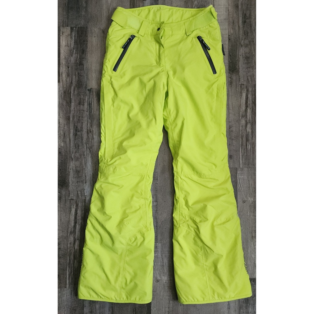 Helly Hansen Ski Pants Women XS Lime Green Helly Tech Insulated Snow Trousers